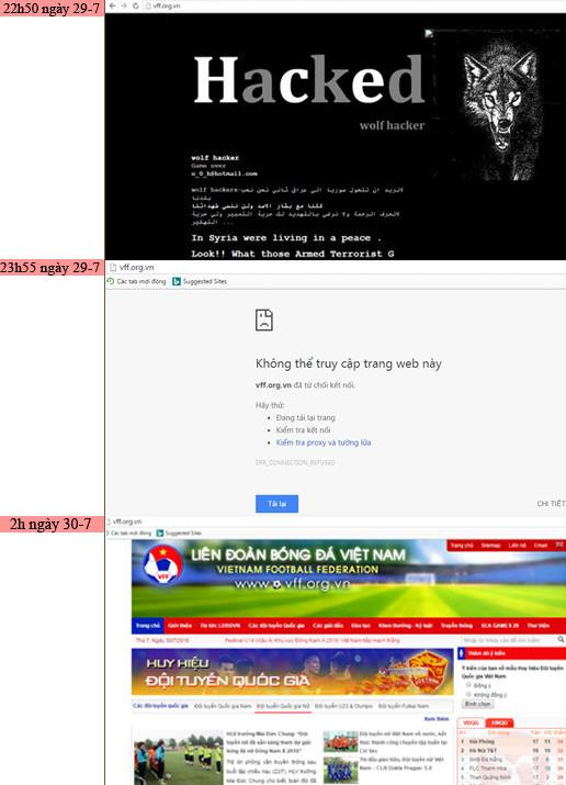 Website VFF được phục hồi sau hơn 3 giờ bị tin tặc tấn công ảnh 1