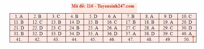 Đáp án tham khảo môn Toán trong Kỳ thi THPT Quốc gia 2019 [NÓNG] ảnh 8