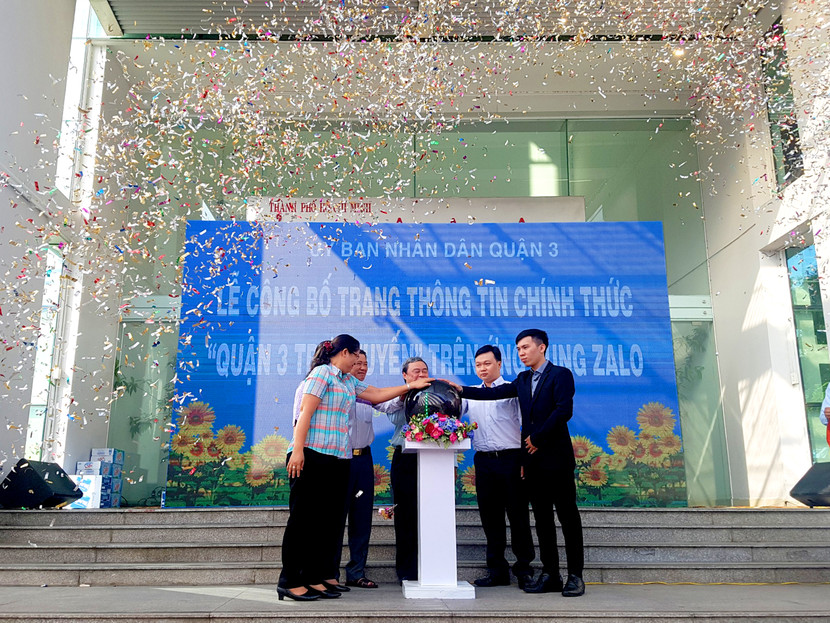 Quận 3 ứng dụng Zalo đổi mới thủ tục hành chính phục vụ người dân ảnh 1