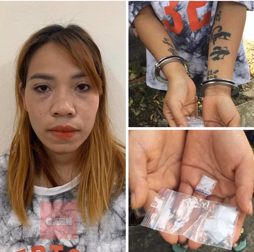 Đối tượng Đào Thị Nga cùng tang vật