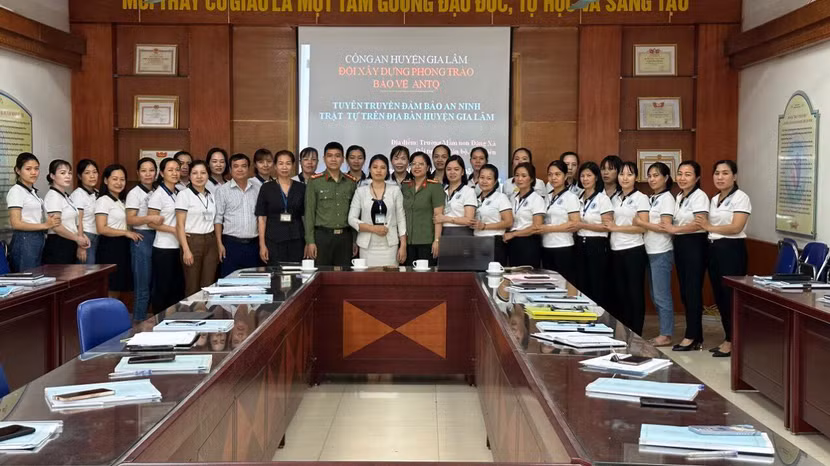 Tuyên truyền đảm bảo an ninh trật tự trên địa bàn huyện Gia Lâm