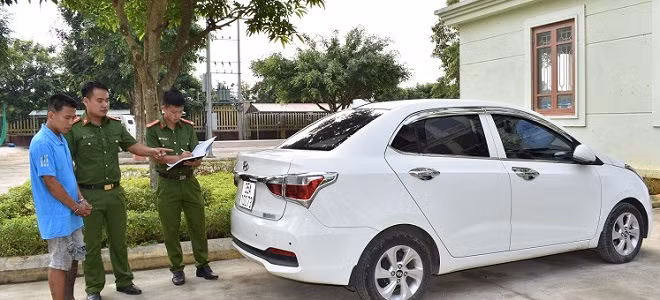 Đối tượng cướp xe ôtô bị bắt giữ Đối tượng cướp xe ôtô bị bắt giữ