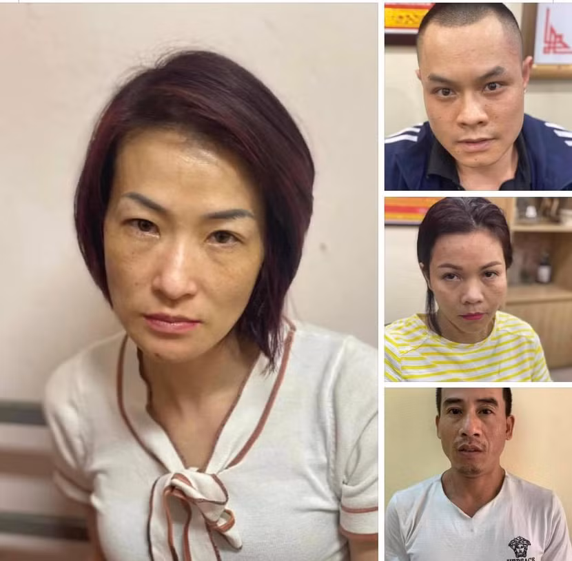 Các đối tượng bị bắt giữ
