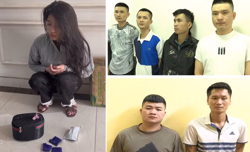 Các đối tượng bị bắt giữ Các đối tượng bị bắt giữ