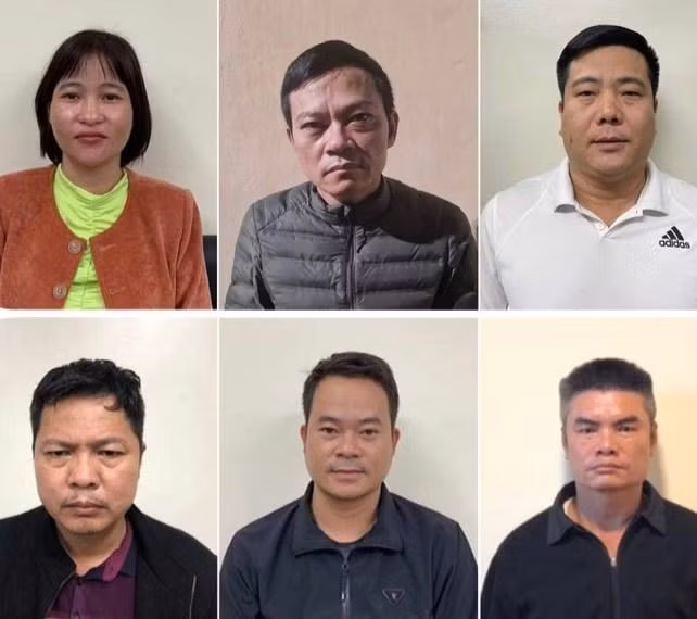 Các đối tượng bị khởi tố Các đối tượng bị khởi tố