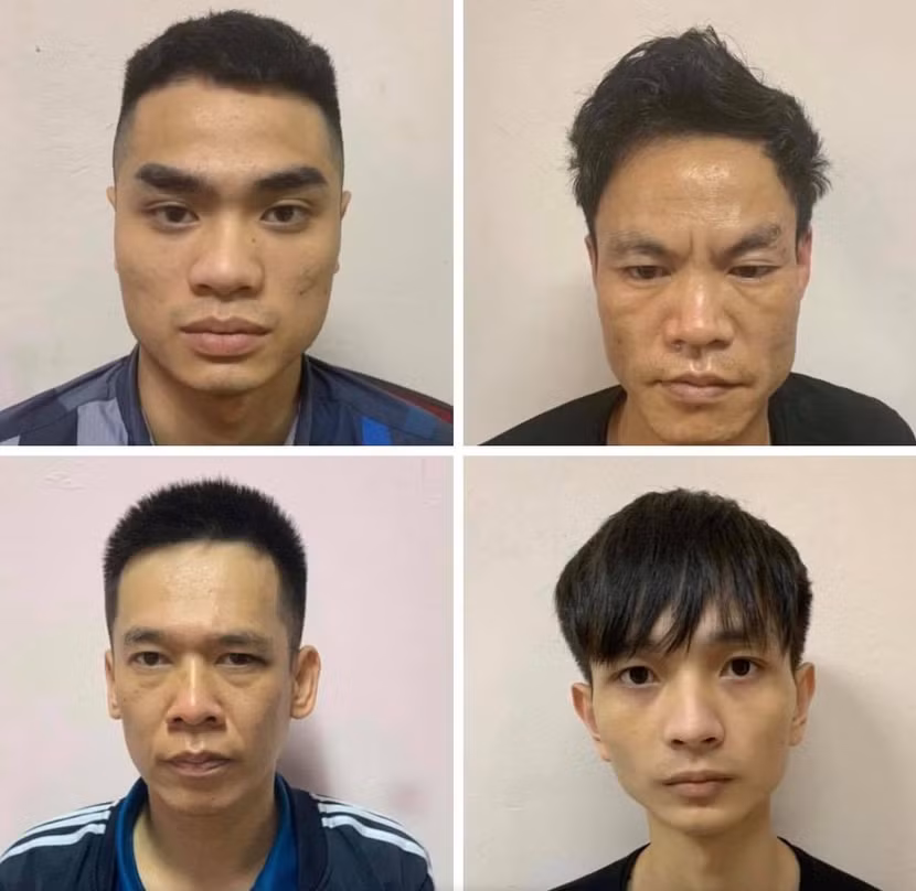 Bốn đối tượng bị bắt giữ