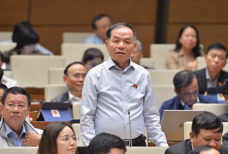 Đại biểu Lê Thanh Vân thảo luận sáng 5-11