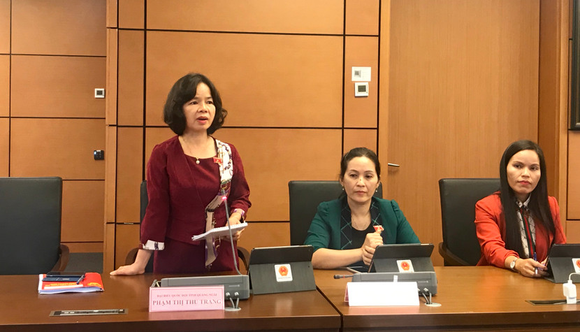 Đại biểu Phạm Thị Thu Trang cho rằng việc nâng chế tài xử phạt hành vi sử dụng trái phép chất ma tuý là rất cần thiết