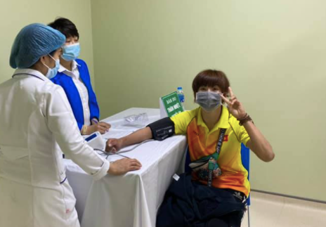 Các VĐV đầu tiên được tiêm vắc-xin Covid-19 sáng 30-3 Các VĐV đầu tiên được tiêm vắc-xin Covid-19 sáng 30-3