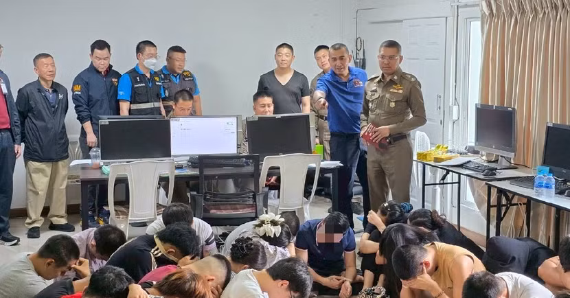 Cảnh sát Thái Lan phá một băng nhóm lừa đảo trực tuyến