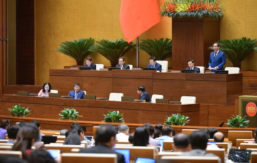 Quang cảnh phiên họp ở Quốc hội