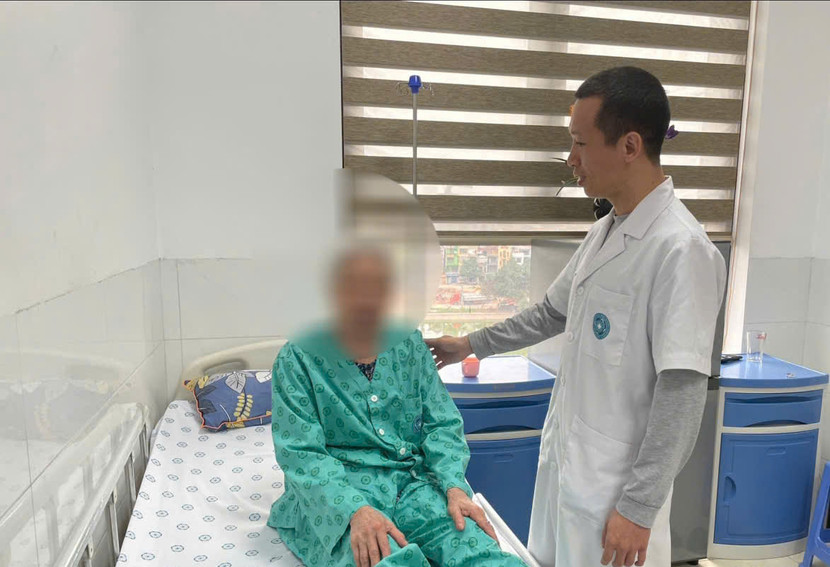 Sau ca phẫu thuật, sức khỏe cụ bà đã phục hồi tốt