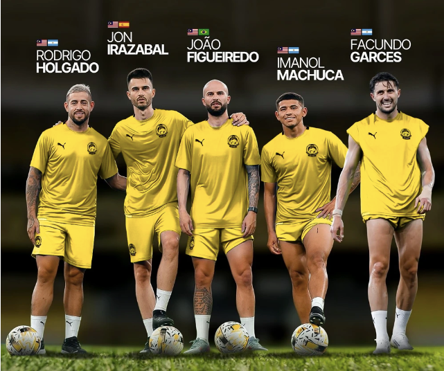 Nhóm 5 cầu thủ gốc Nam Mỹ, Tây Ban Nha vừa ra mắt trận thắng Việt Nam 4-0 bị nghi ngờ về nguồn gốc Malaysia