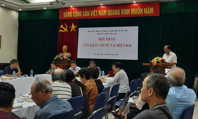 Hội thảo "Sân khấu với đề tài hiện đại" do Hội Sân khấu Hà Nội tổ chức Hội thảo "Sân khấu với đề tài hiện đại" do Hội Sân khấu Hà Nội tổ chức