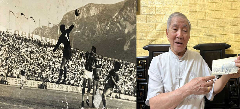 Cựu danh thủ Trần Đình Đức hoài niệm chuyến du đấu nước ngoài đầu tiên sau ngày thống nhất đất nước, khi Đội bóng đá Công an Hà Nội hòa Đội bóng đá Đường sắt Bulgaria 1-1 trên sân khách (Ảnh: Thuần Thư)