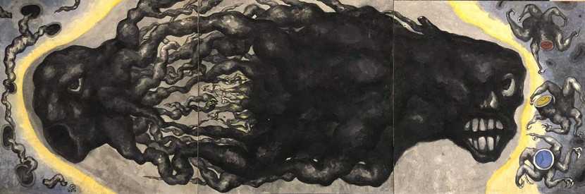 Một tác phẩm trưng bày tại triển lãm