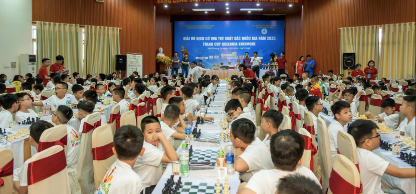 443 kỳ thủ tranh tài giải cờ vua trẻ xuất sắc quốc gia năm 2025