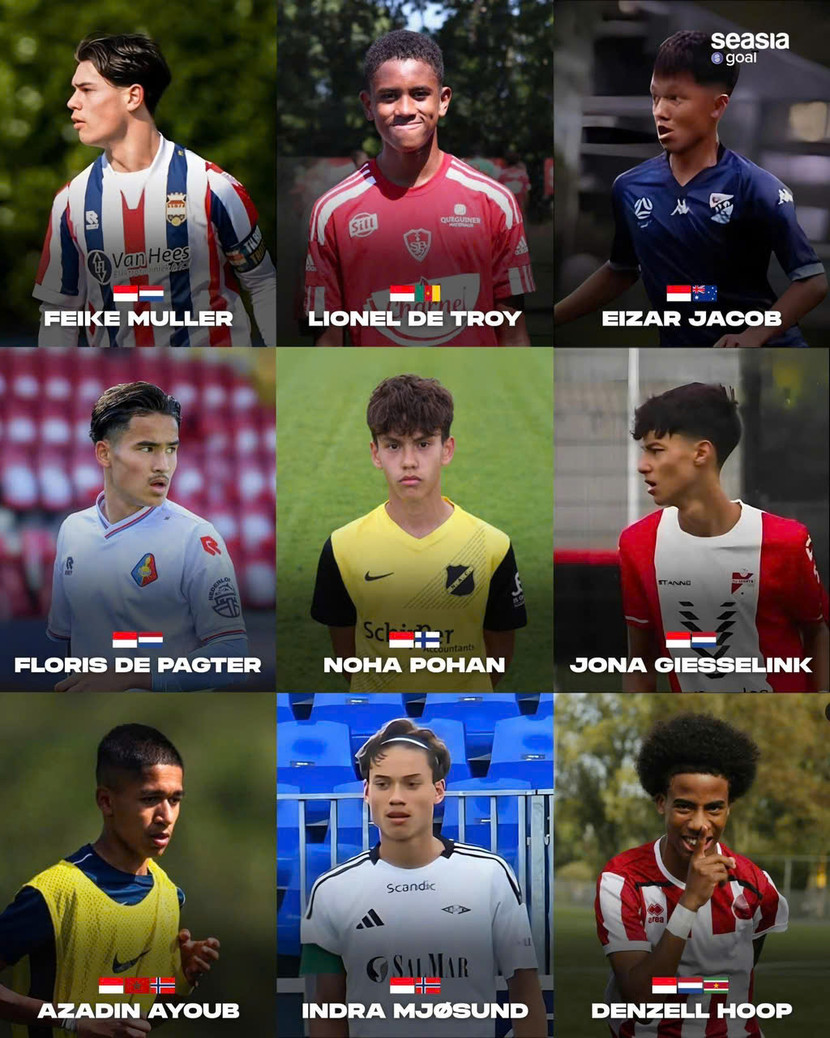 9 tân binh con lai của U17 Indonesia