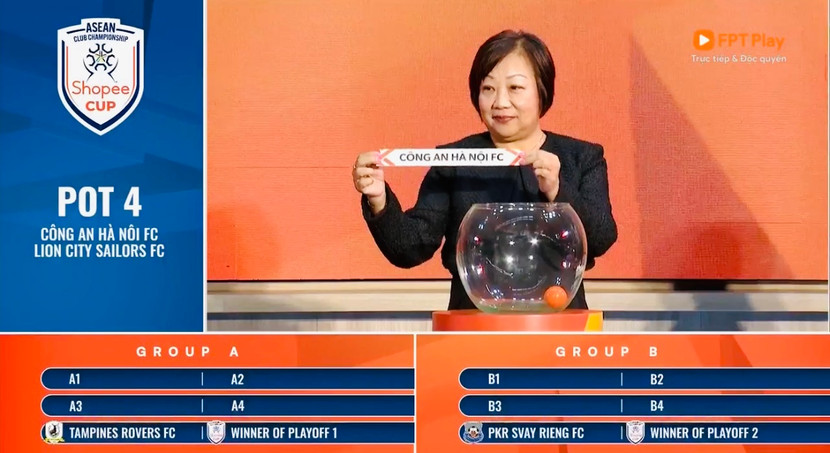 CLB Công an Hà Nội vào bảng A, tái ngộ Buriram Utd