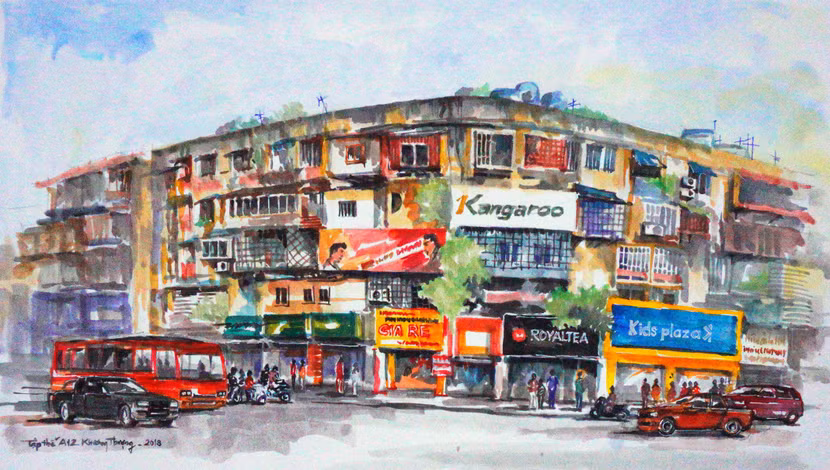 Các khu tập thể của Hà Nội bắt đầu được xây dựng từ khoảng những năm 1957 thế kỷ trước (Tập thể A12 Khương Thượng, năm 2018, tranh của kiến trúc sư Phạm Thanh Sơn) Các khu tập thể của Hà Nội bắt đầu được xây dựng từ khoảng những năm 1957 thế kỷ trước (Tập thể A12 Khương Thượng, năm 2018, tranh của kiến trúc sư Phạm Thanh Sơn)