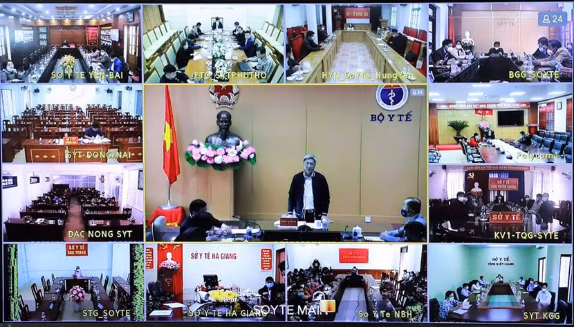 Bộ y tế họp trực tuyến về công tác tiêm chủng Bộ y tế họp trực tuyến về công tác tiêm chủng