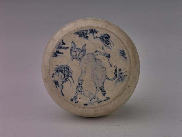 Gốm hoa lam trang trí hình hổ, niên đại thế kỷ 15