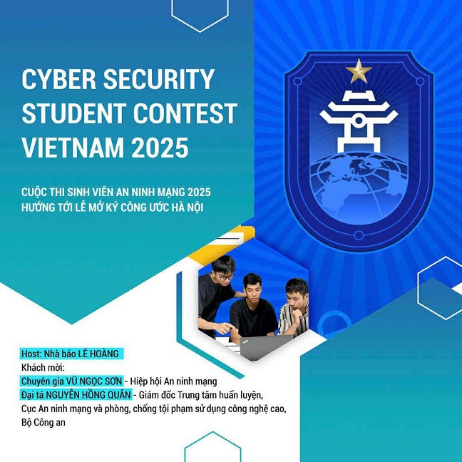 Hơn 300 đội tham gia cuộc thi Sinh viên với An ninh mạng năm 2025