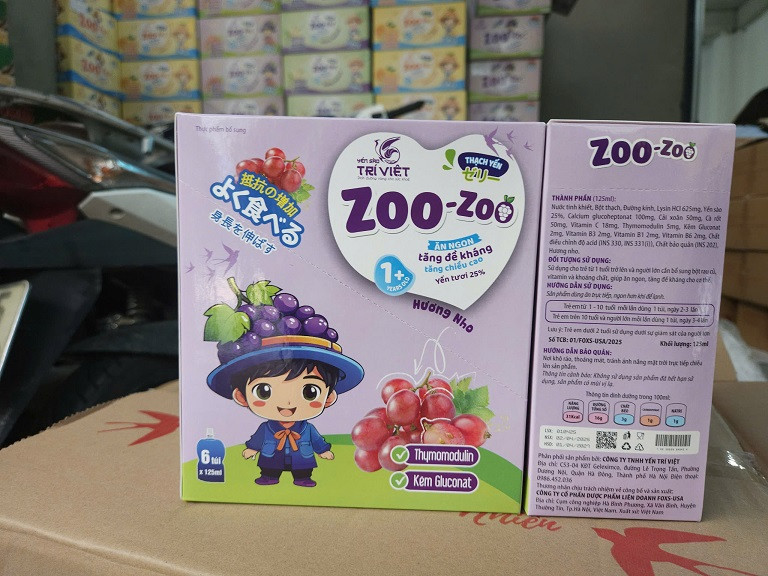 Sản phẩm có dấu hiệu vi phạm của Công ty TNHH Yến Trí Việt