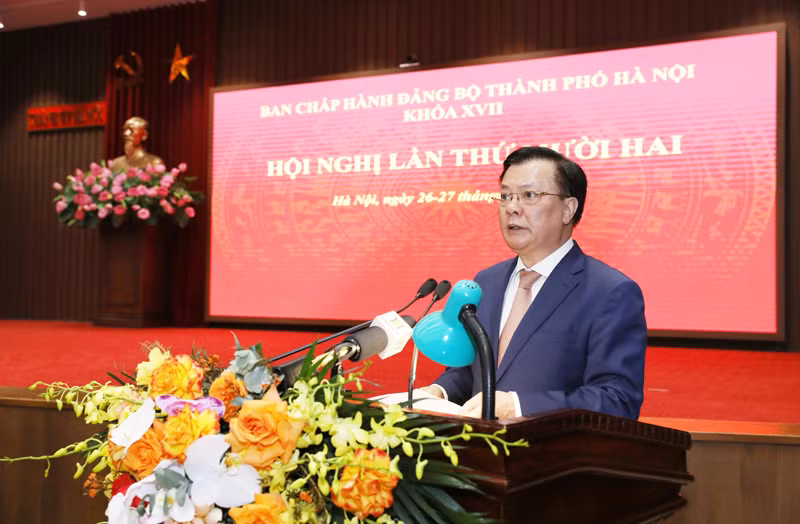 Bí thư Thành ủy Hà Nội Đinh Tiến Dũng kết luận hội nghị