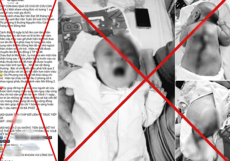 Một thông tin kêu gọi hỗ trợ bệnh nhi trên mạng xã hội Một thông tin kêu gọi hỗ trợ bệnh nhi trên mạng xã hội