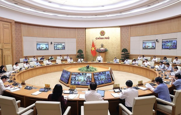 Thủ tướng Phạm Minh Chính chủ trì một phiên họp của Chính phủ