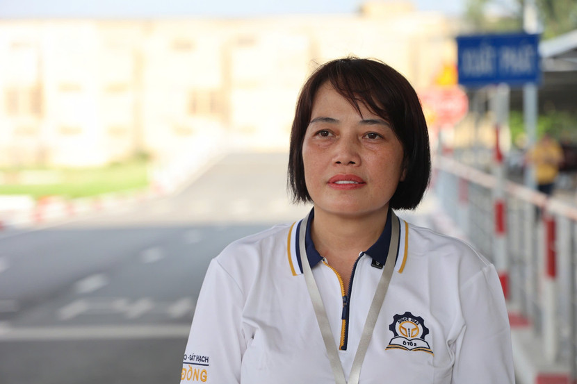 Bà Tạ Thanh Phương - Giám đốc Trung tâm sát hạch lái xe của Công ty cổ phần vận tải ô tô số 2