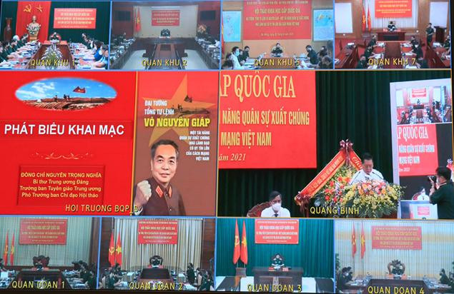 Hội thảo được tổ chức trực tuyến tại 15 điểm cầu