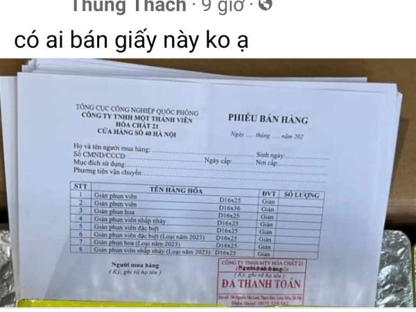 Lùng mua Phiếu mua hàng pháo hoa Z121 Lùng mua Phiếu mua hàng pháo hoa Z121