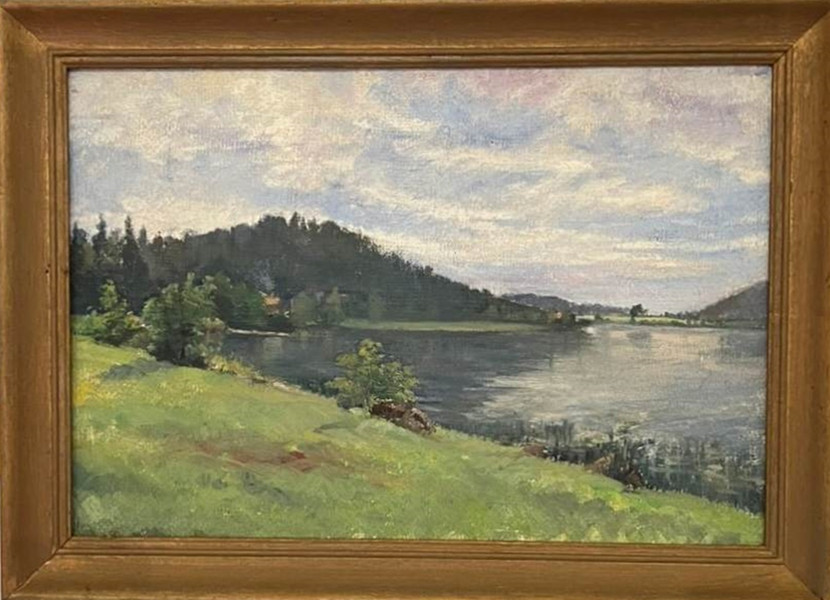 Bức tranh của vua Hàm Nghi. Ảnh: Hoàng Việt Trung