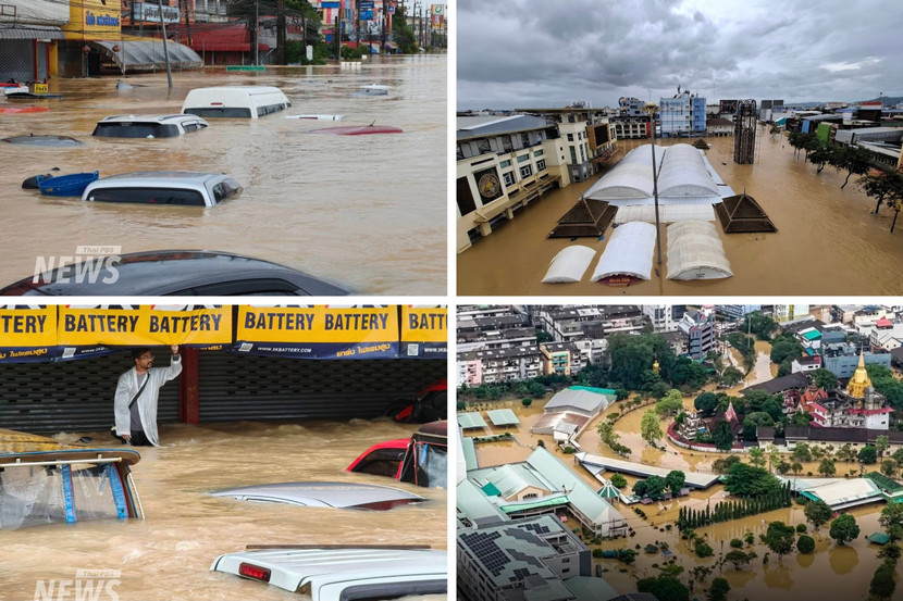 Hình ảnh ngập lụt nghiêm trọng tại Songkhla ngày 25-11 Hình ảnh ngập lụt nghiêm trọng tại Songkhla ngày 25-11