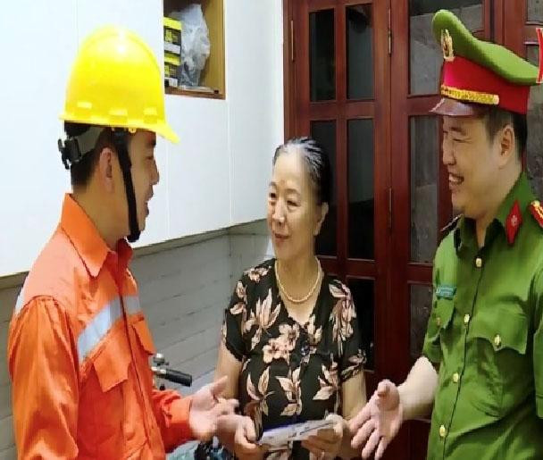 Phối hợp với lực lượng Công an tuyên truyền về sử dụng điện an toàn, tiết kiệm, hiệu quả