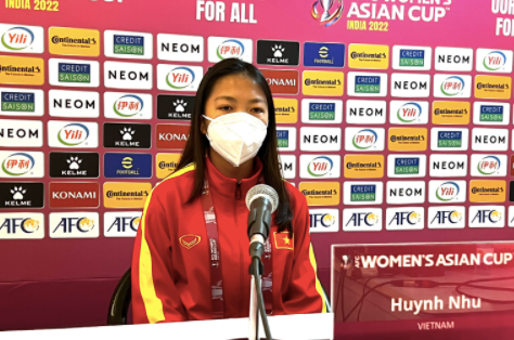 Đội trưởng Huỳnh Như tại họp báo trước trận Việt Nam - Hàn Quốc, chiều 20-1