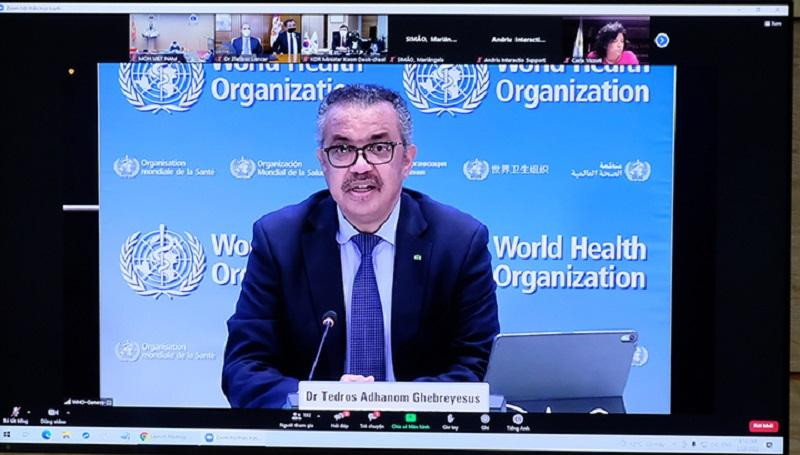 Tổng giám đốc WHO Tedros Adhanom Ghebreyesus chủ trì buổi công bố Tổng giám đốc WHO Tedros Adhanom Ghebreyesus chủ trì buổi công bố