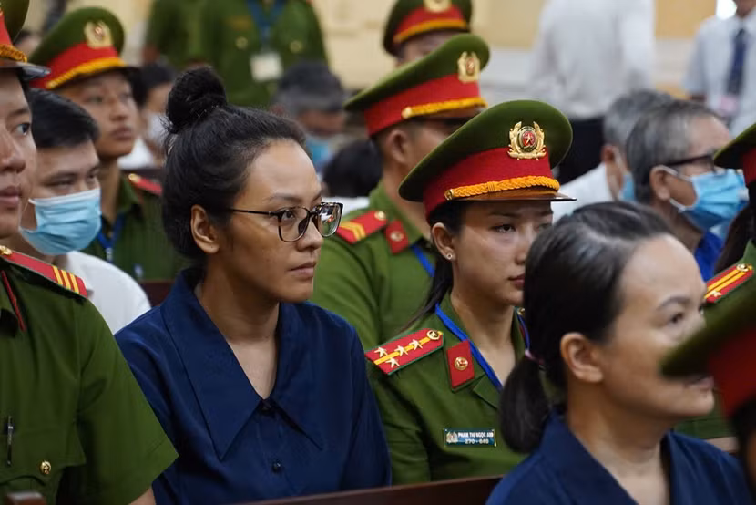 Bị cáo Trương Huệ Vân - cháu ruột bị cáo Trương Mỹ Lan.