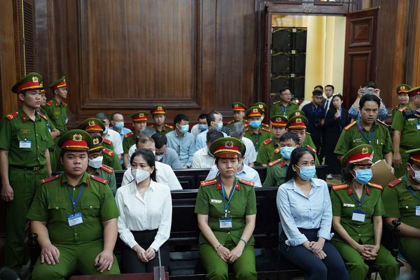 Các bị cáo trong vụ án Xuyên Việt Oil. Các bị cáo trong vụ án Xuyên Việt Oil.