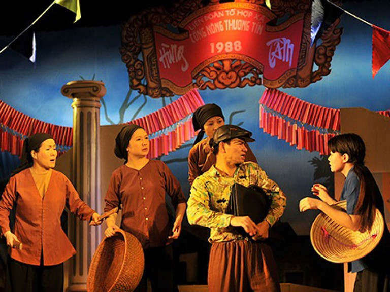 Một cảnh trong vở diễn "Bệnh sĩ"