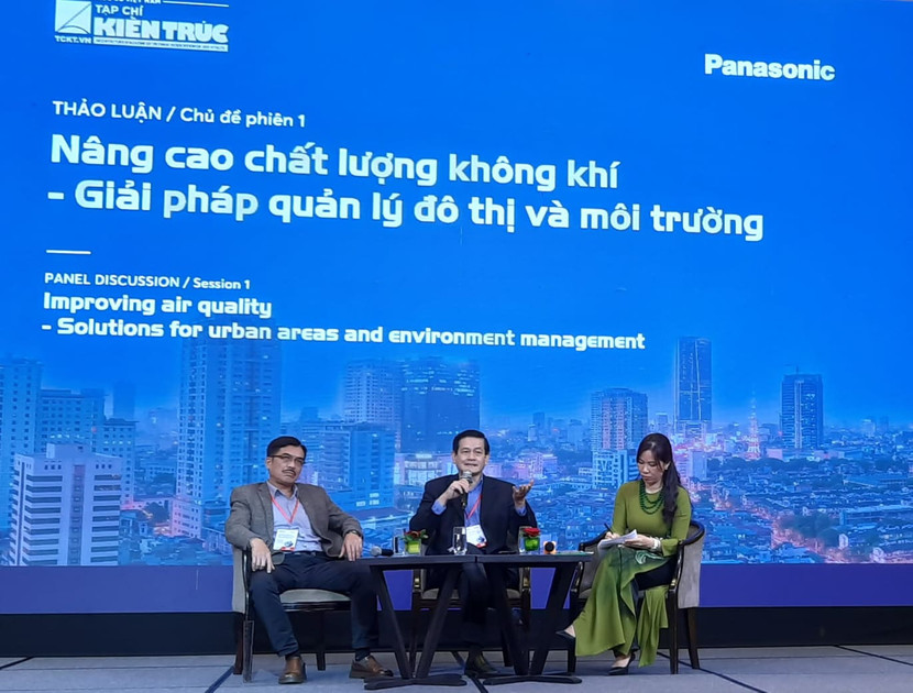 Các đại biểu thảo luận về các giải pháp nâng cao chất lượng không khí trong nhà ở