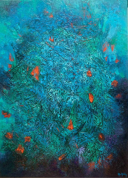 Trần Quang Dũng Tác phẩm: Đông sớm Chất liệu: Sơn dầu Kích thước: 80cm x 100cm Trần Quang Dũng Tác phẩm: Đông sớm Chất liệu: Sơn dầu Kích thước: 80cm x 100cm