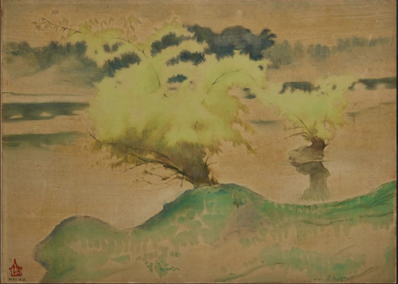 "Quang cảnh bên sông" của Nguyễn Tường Lân