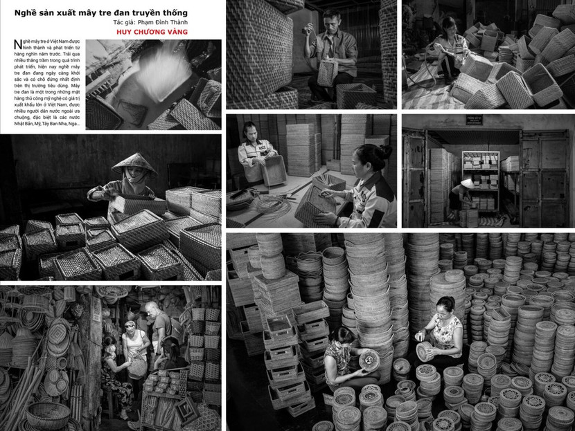 Bộ ảnh "Nghề sản xuất mây tre đan truyền thống" của Phạm Đình Thành Bộ ảnh "Nghề sản xuất mây tre đan truyền thống" của Phạm Đình Thành
