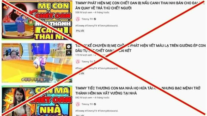 Kênh Youtube có nội dung vi phạm, xâm phạm quyền lợi trẻ em bị xử lý