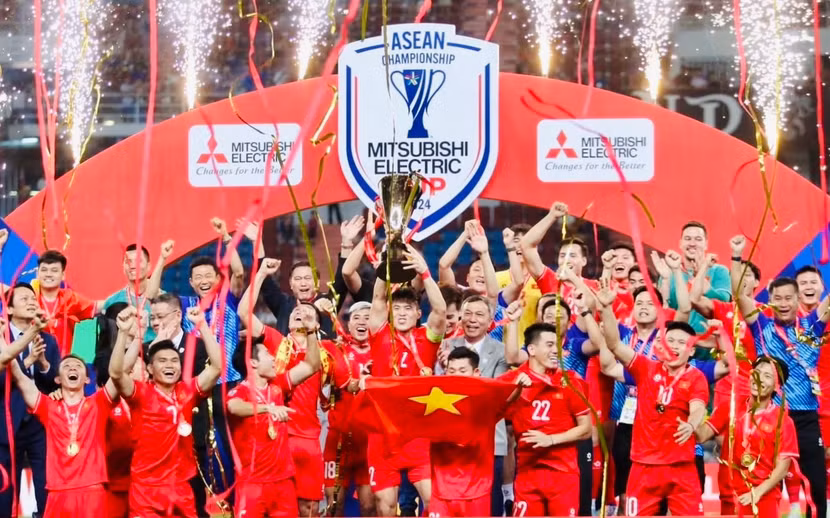 Đội tuyển Việt Nam nâng cao cúp vô địch ASEAN Cup 2024