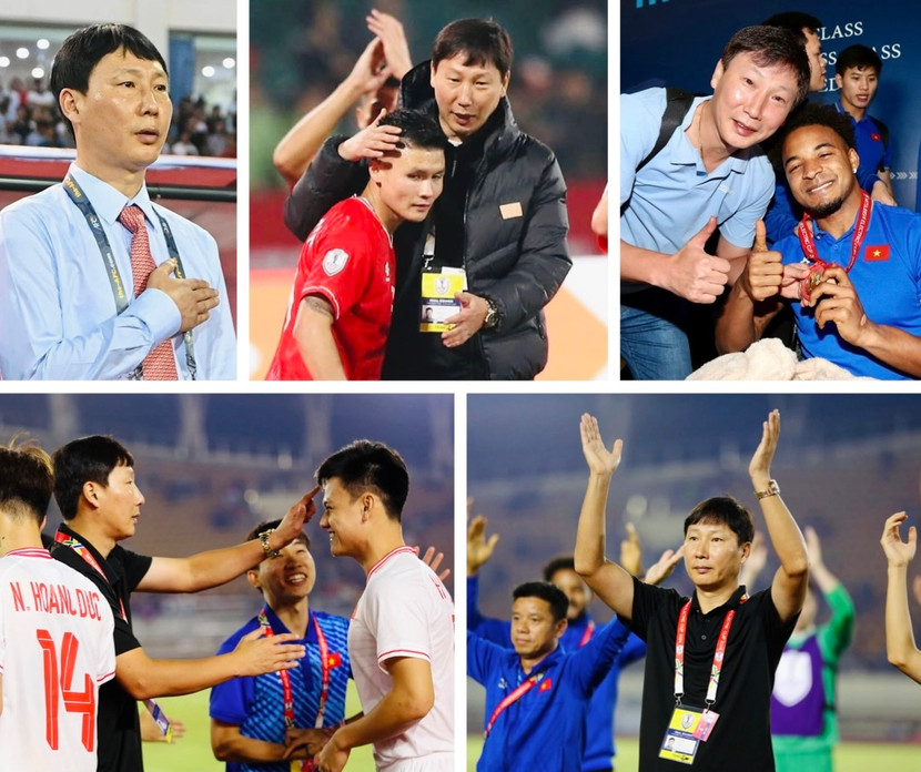 HLV Kim Sang-sik chủ động học hát Quốc ca, tạo mối quan hệ gần gũi với học trò