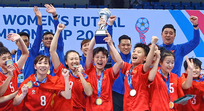 Tuyển futsal nữ Việt Nam tham vọng dự World Cup 2025 Tuyển futsal nữ Việt Nam tham vọng dự World Cup 2025
